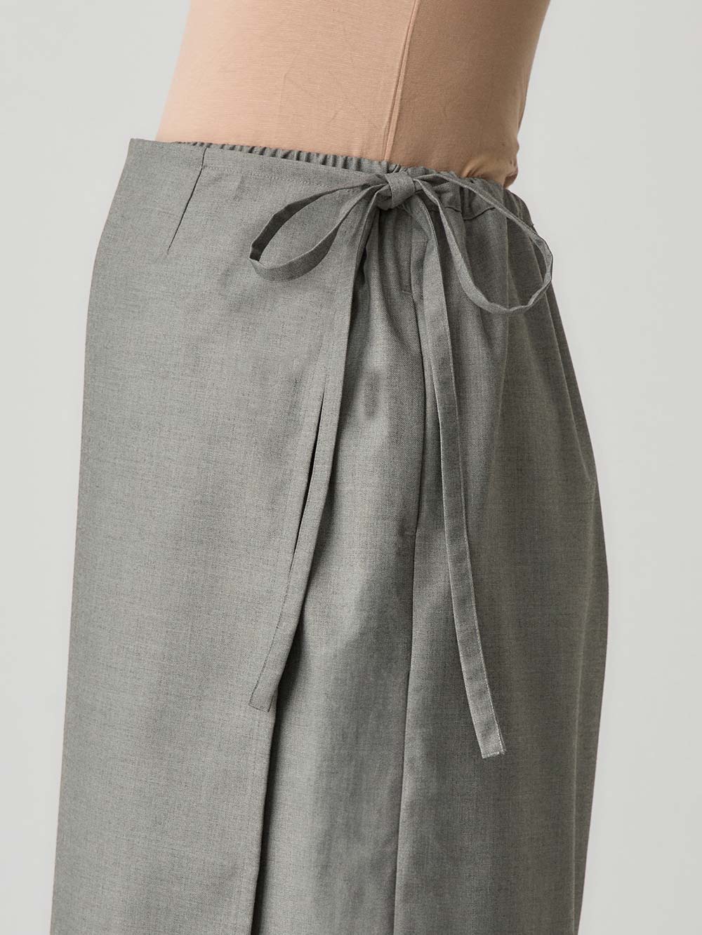 マタニティ スカート|ラップスカート マタニティ・産後 【出産後も長く使える】