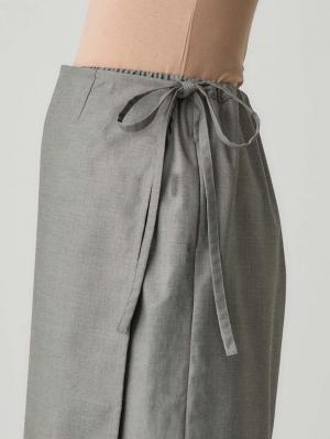 マタニティ スカート|ラップスカート マタニティ・産後 【出産後も長く使える】