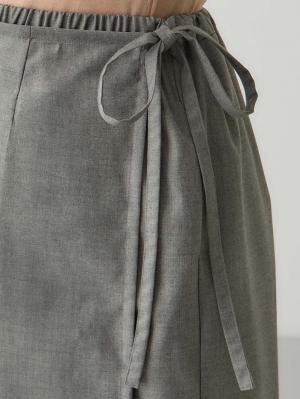 マタニティ スカート|ラップスカート マタニティ・産後 【出産後も長く使える】