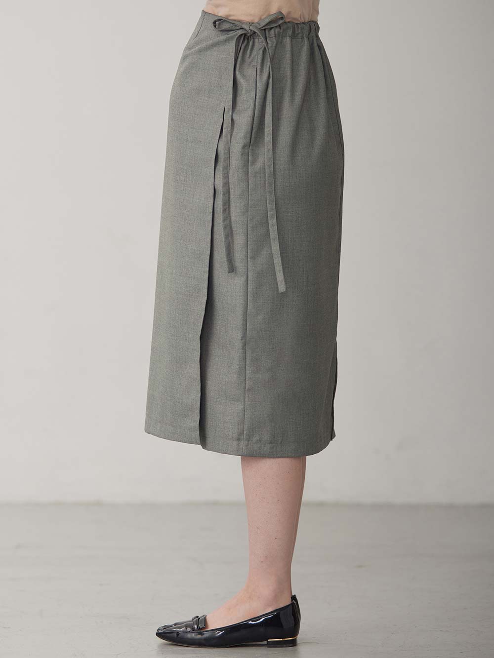 マタニティ スカート|ラップスカート マタニティ・産後 【出産後も長く使える】