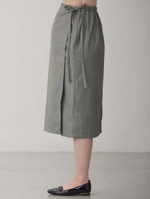 マタニティ スカート|ラップスカート マタニティ・産後 【出産後も長く使える】