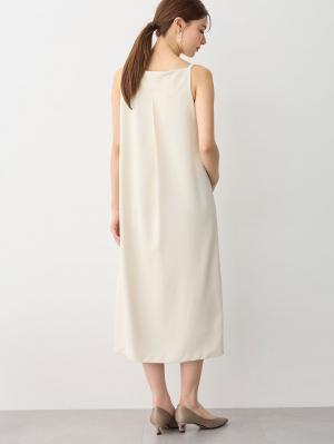 マタニティ ワンピース|フロントボタンノースリーブワンピース マタニティ・授乳服 【出産後も長く使える】|ライトベージュ