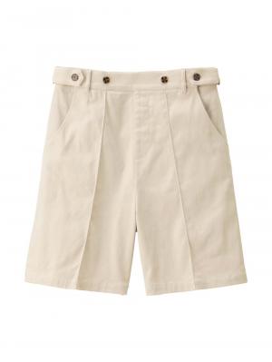 マタニティ パンツ|センターシームハーフパンツ マタニティ・産後【出産後も長く使える】|エクリュ