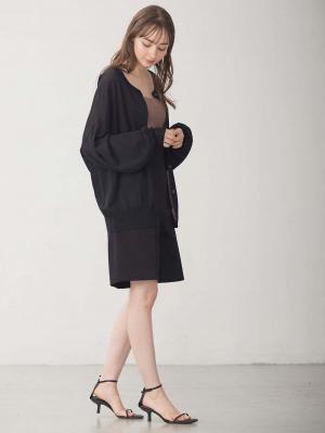 マタニティ パンツ|センターシームハーフパンツ マタニティ・産後【出産後も長く使える】|ブラック