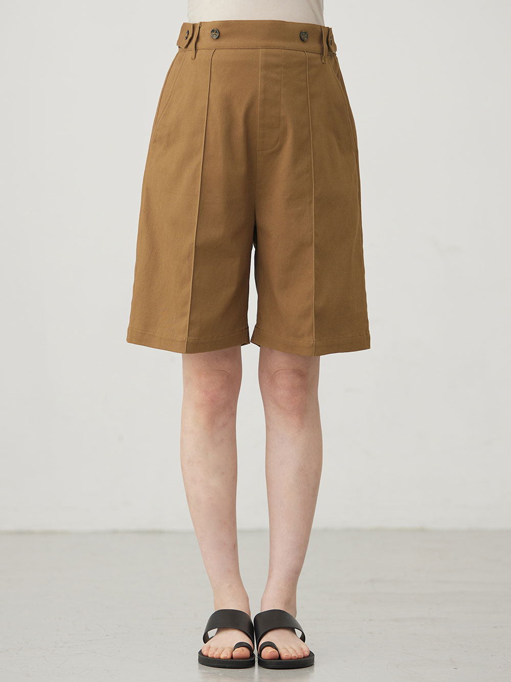 マタニティ パンツ|センターシームハーフパンツ マタニティ・産後【出産後も長く使える】