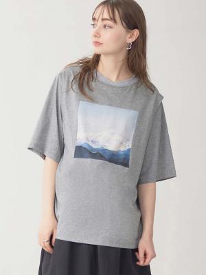 マタニティ トップス|イラストプリントＴシャツ マタニティ・授乳服 【出産後も長く使える】|杢グレー