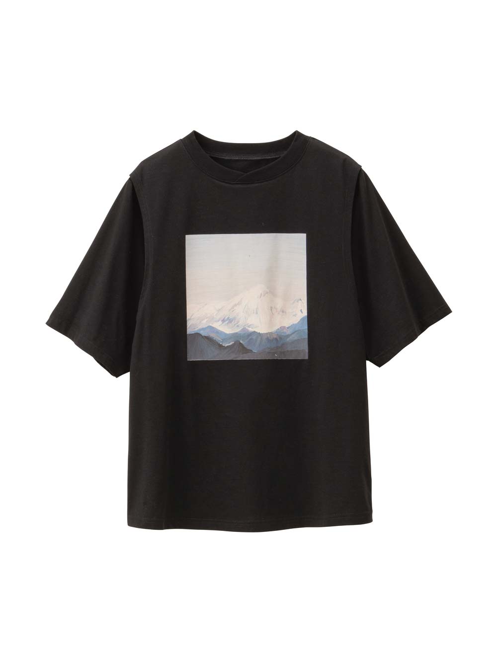 マタニティ トップス|イラストプリントＴシャツ マタニティ・授乳服 【出産後も長く使える】|ブラック