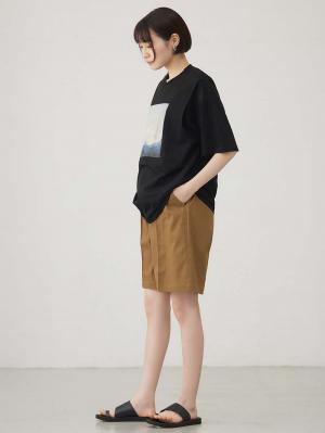 マタニティ トップス|イラストプリントＴシャツ マタニティ・授乳服 【出産後も長く使える】|ブラック