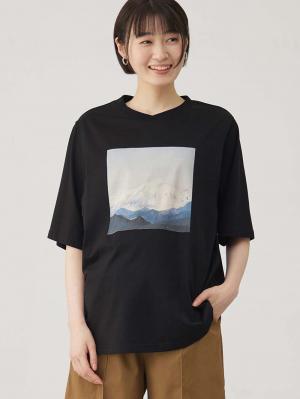 イラストプリントＴシャツ マタニティ・授乳服 【出産後も長く使える】10512