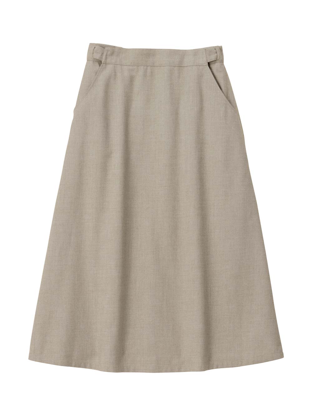 マタニティ スカート|セミフレアースカート マタニティ・産後【出産後も長く使える】|グレージュ