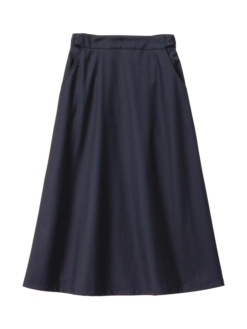 マタニティ スカート|セミフレアースカート マタニティ・産後【出産後も長く使える】|ダークネイビー