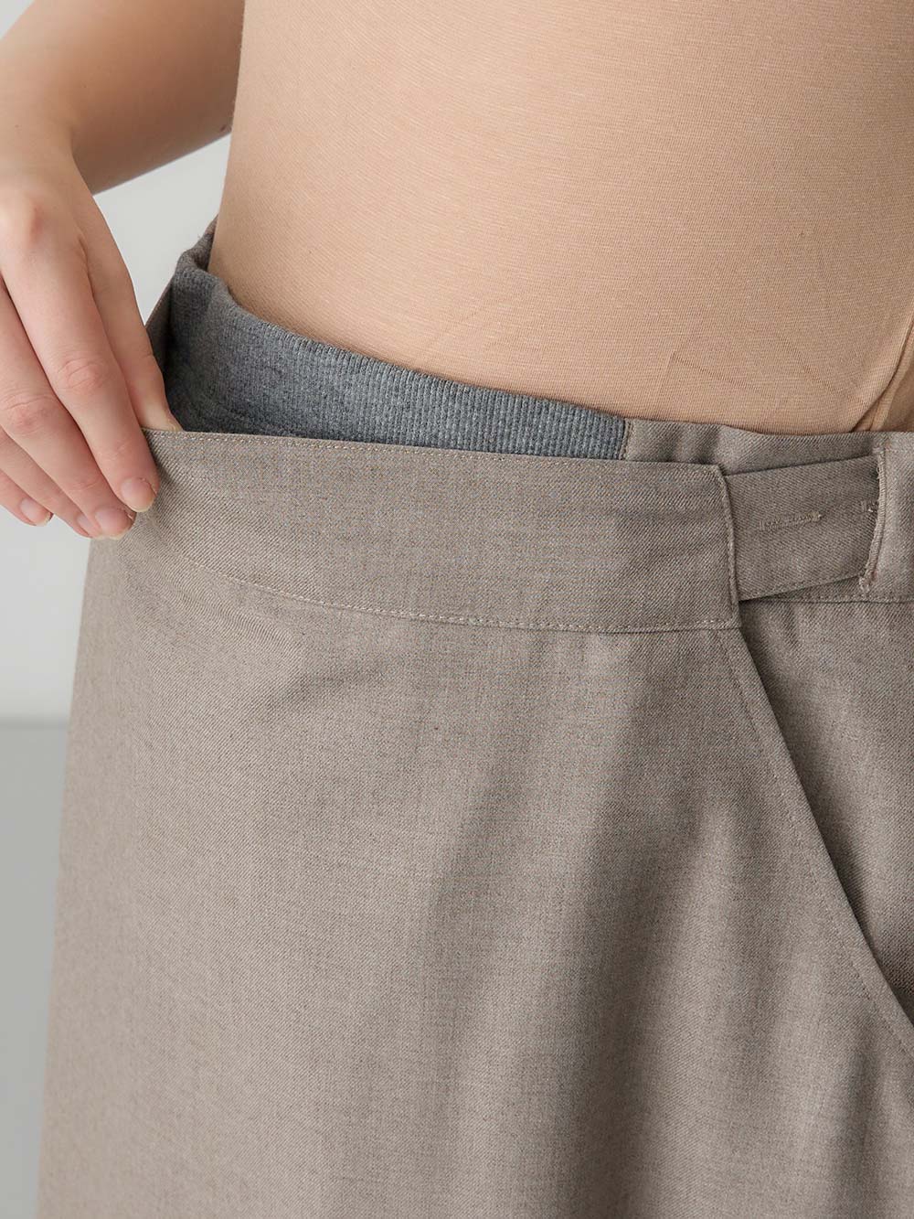 マタニティ スカート|セミフレアースカート マタニティ・産後【出産後も長く使える】