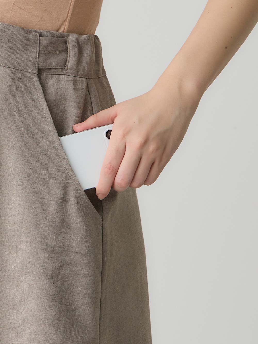 マタニティ スカート|セミフレアースカート マタニティ・産後【出産後も長く使える】