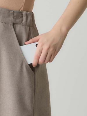 マタニティ スカート|セミフレアースカート マタニティ・産後【出産後も長く使える】