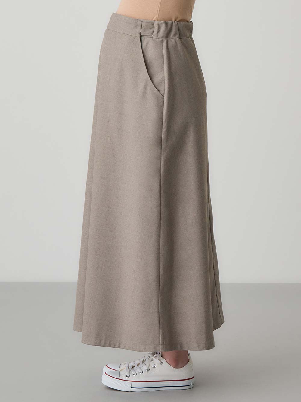 マタニティ スカート|セミフレアースカート マタニティ・産後【出産後も長く使える】