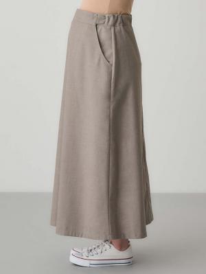 マタニティ スカート|セミフレアースカート マタニティ・産後【出産後も長く使える】