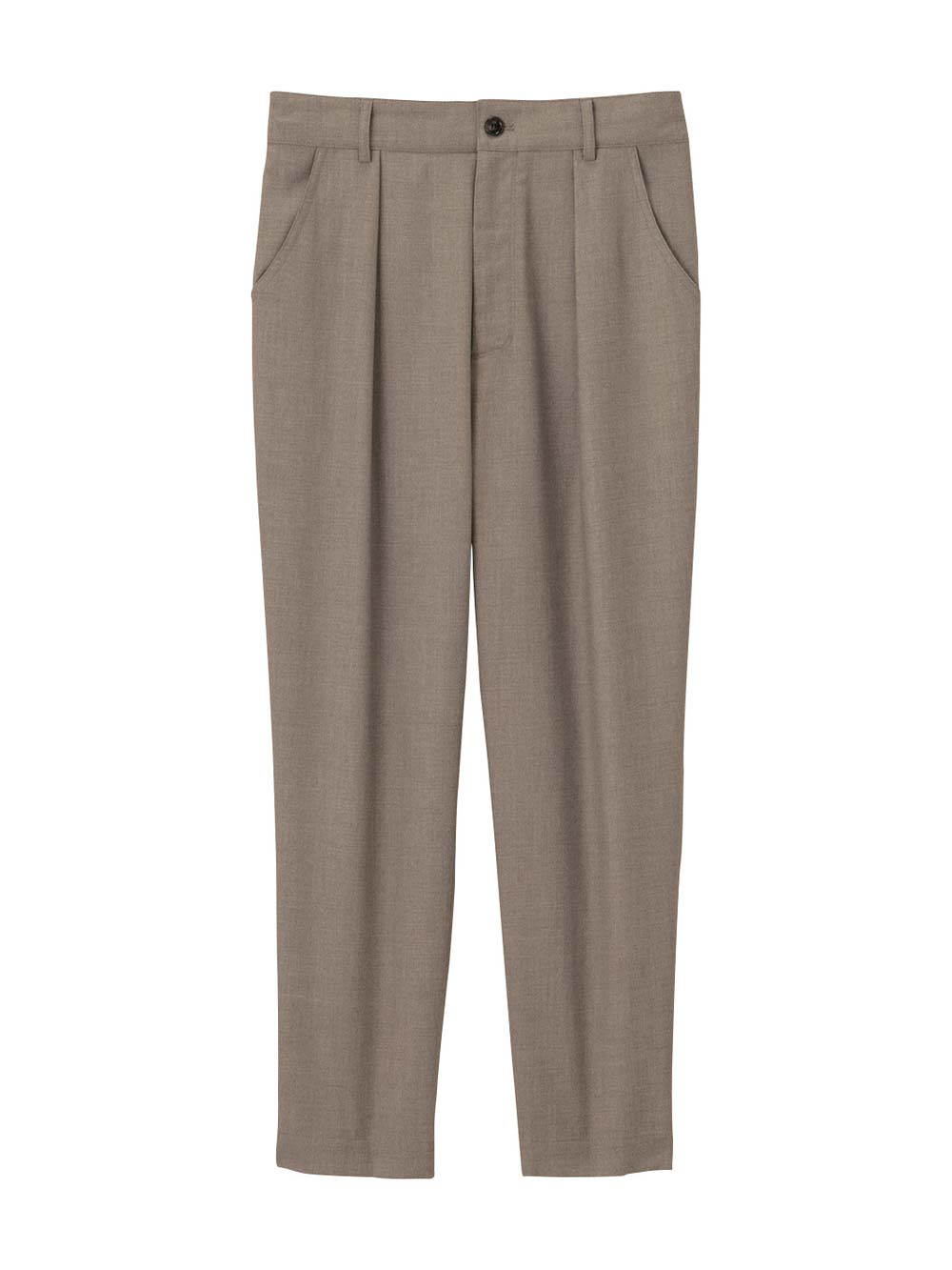 マタニティ パンツ|ストレートパンツ マタニティ・産後【出産後も長く使える】|グレージュ