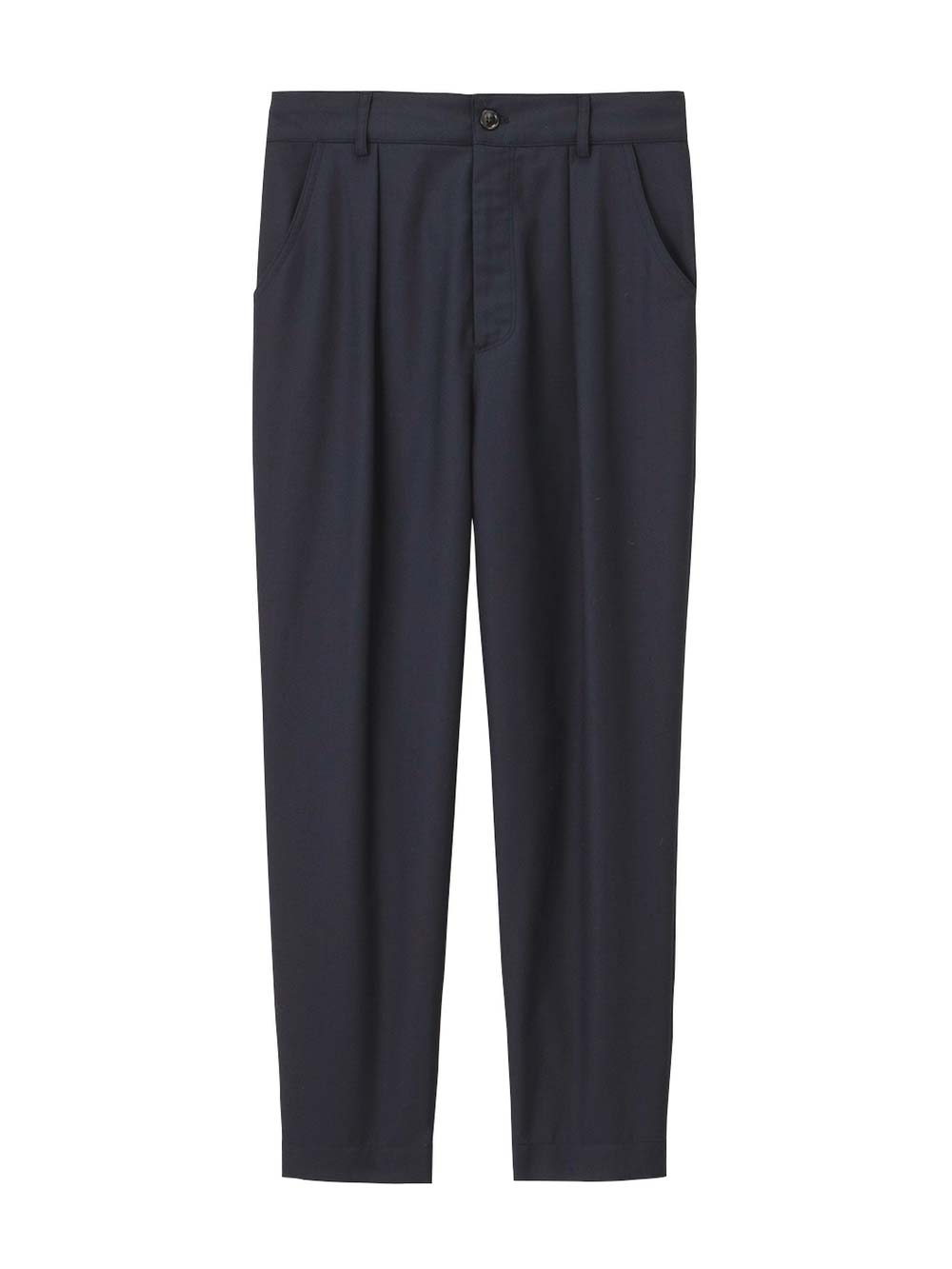 マタニティ パンツ|ストレートパンツ マタニティ・産後【出産後も長く使える】|ネイビー