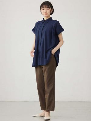 マタニティ パンツ|ストレートパンツ マタニティ・産後【出産後も長く使える】|カーキ