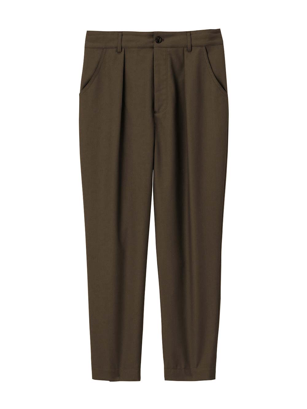 マタニティ パンツ|ストレートパンツ マタニティ・産後【出産後も長く使える】|カーキ