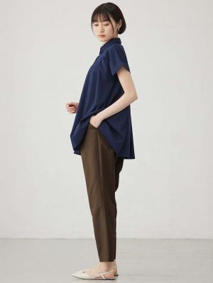 マタニティ パンツ|ストレートパンツ マタニティ・産後【出産後も長く使える】|カーキ