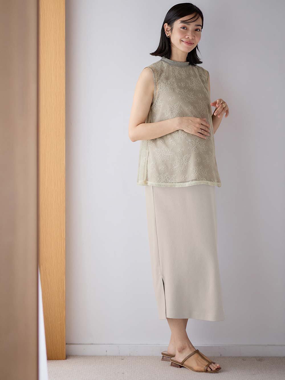 マタニティ トップス|シアーレーストップス マタニティ・産後【出産後も長く使える】|オフ