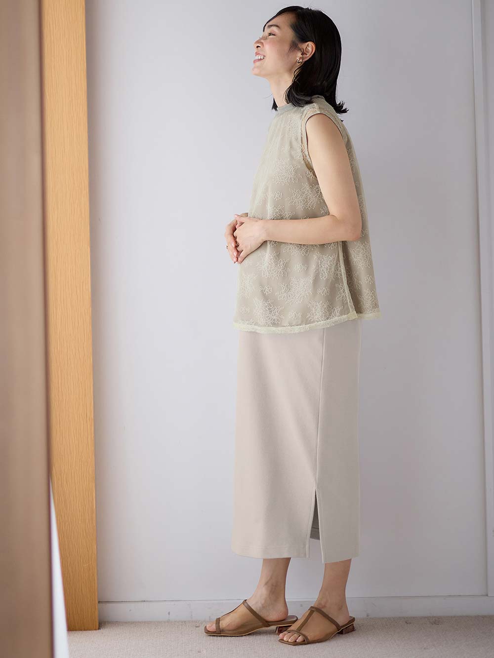 マタニティ トップス|シアーレーストップス マタニティ・産後【出産後も長く使える】|オフ