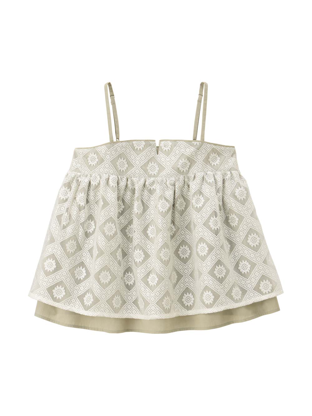 マタニティ トップス|レイヤードキャミソール マタニティ・産後【出産後も長く使える】|ベージュ