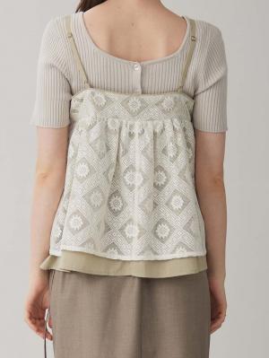 マタニティ トップス|レイヤードキャミソール マタニティ・産後【出産後も長く使える】