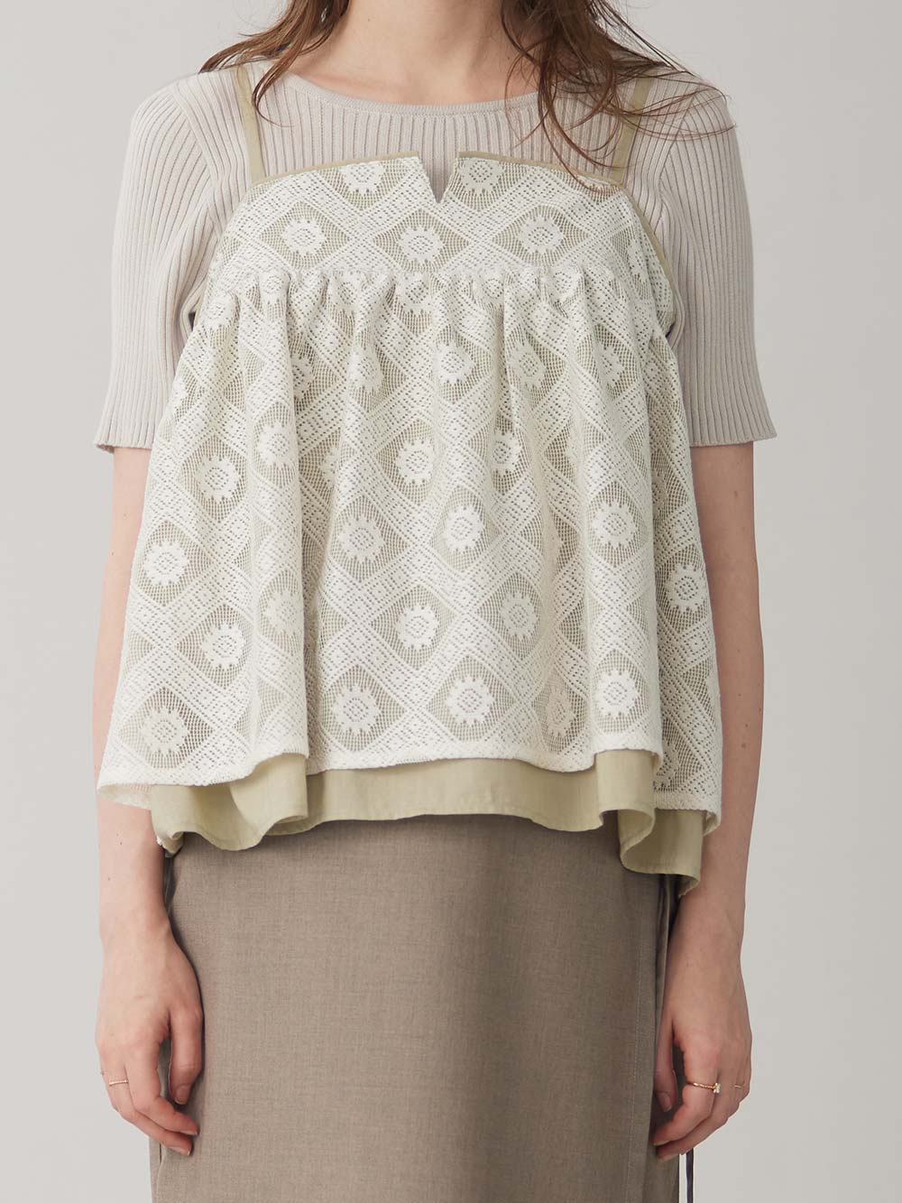 マタニティ トップス|レイヤードキャミソール マタニティ・産後【出産後も長く使える】