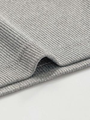 マタニティ パジャマ・ルームウェア|オールインワンハーフパンツルームウェア マタニティ・授乳パジャマ 【出産後も長く使える】|杢グレー