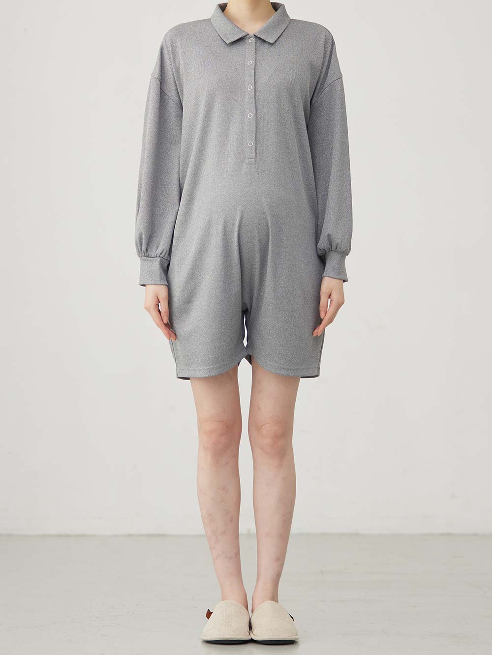 マタニティ パジャマ・ルームウェア|オールインワンハーフパンツルームウェア マタニティ・授乳パジャマ 【出産後も長く使える】