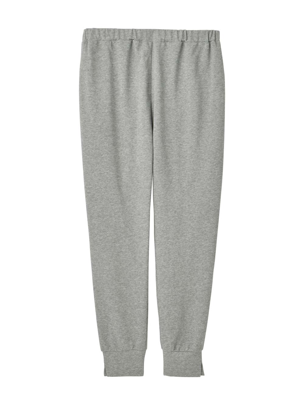 マタニティ パンツ|裾スリットジョガーパンツ マタニティ・産後【出産後も長く使える】|杢グレー