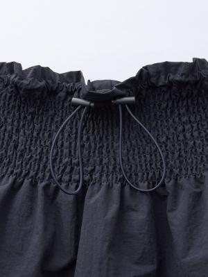 マタニティ スカート|シャーリングバイカラースカート マタニティ・産後【出産後も長く使える】