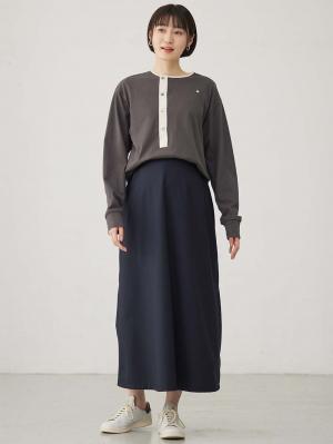 マタニティ トップス|前開きプルオーバー マタニティ・産後【出産後も長く使える】|ダークグレー