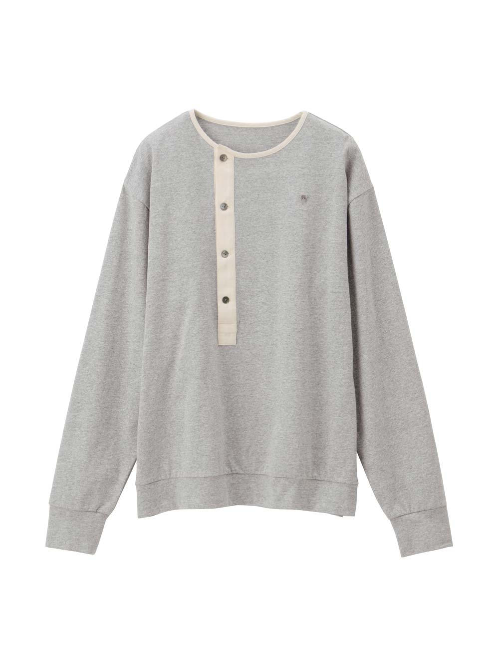 マタニティ トップス|前開きプルオーバー マタニティ・産後【出産後も長く使える】|杢グレー