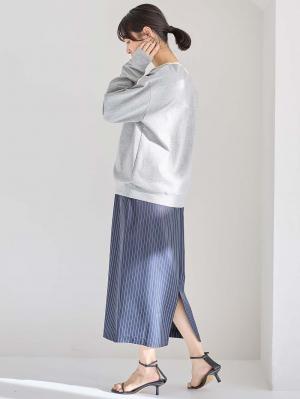 マタニティ トップス|前開きプルオーバー マタニティ・産後【出産後も長く使える】|杢グレー