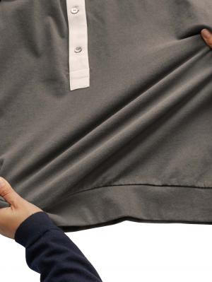 マタニティ トップス|前開きプルオーバー マタニティ・産後【出産後も長く使える】