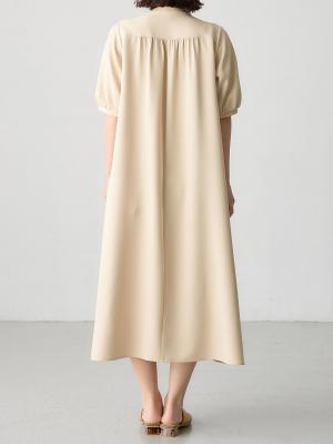 マタニティ ワンピース|フロントギャザーワンピース マタニティ・授乳服 【出産後も長く使える】