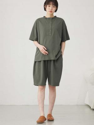 マタニティ パジャマ・ルームウェア|カットソーパジャマ3点セット マタニティ・授乳服 【出産後も長く使える】|モスグレー