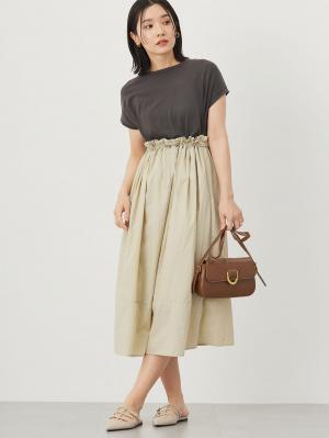 マタニティ ワンピース|授乳がらくちんなドッキングワンピース　マタニティ・授乳服【出産後も長く使える】Rosemadame（ローズマダム）|ベージュ