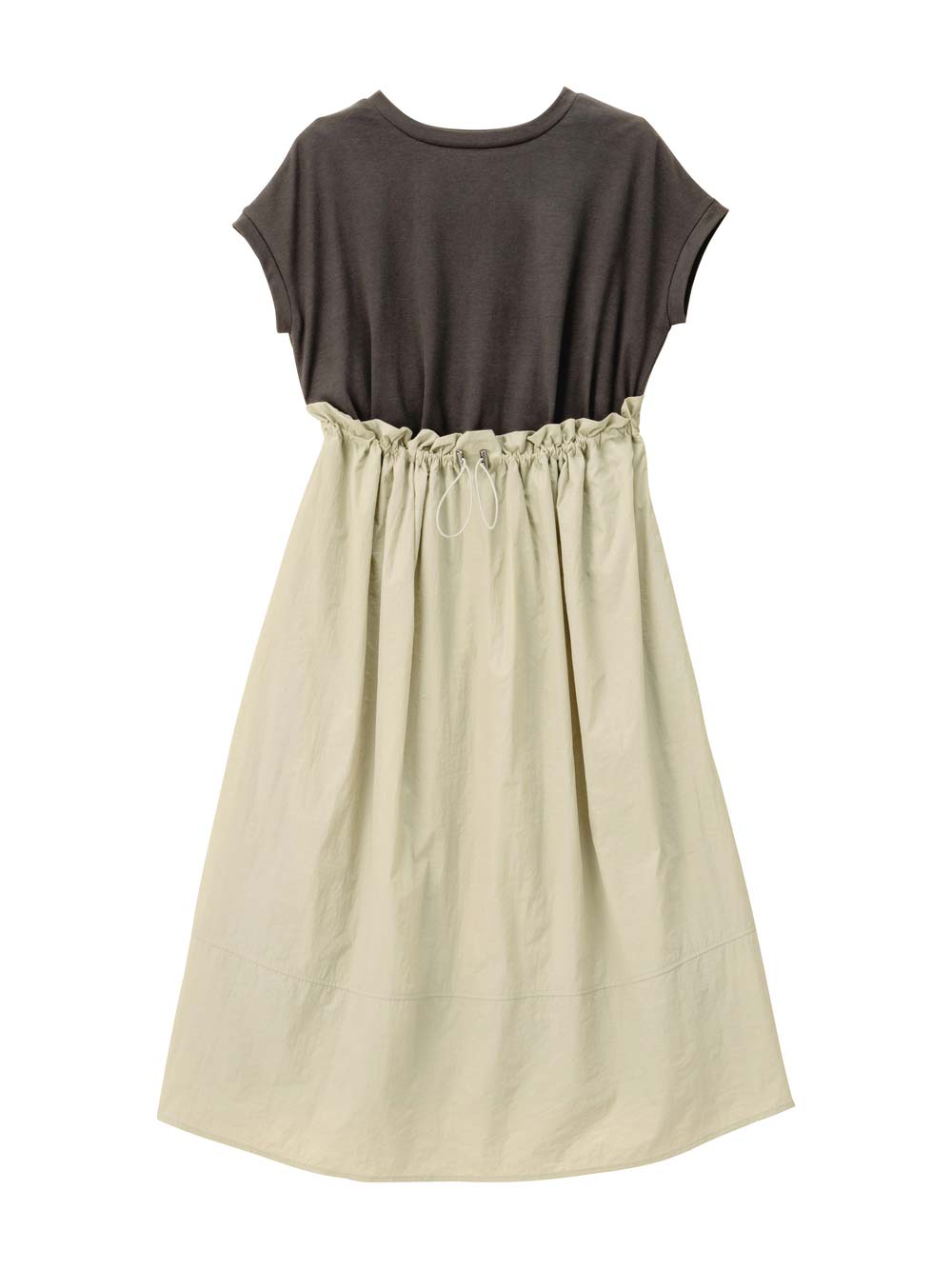 マタニティ ワンピース|授乳がらくちんなドッキングワンピース　マタニティ・授乳服【出産後も長く使える】Rosemadame（ローズマダム）|ベージュ