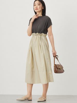 マタニティ ワンピース|授乳がらくちんなドッキングワンピース　マタニティ・授乳服【出産後も長く使える】Rosemadame（ローズマダム）|ベージュ