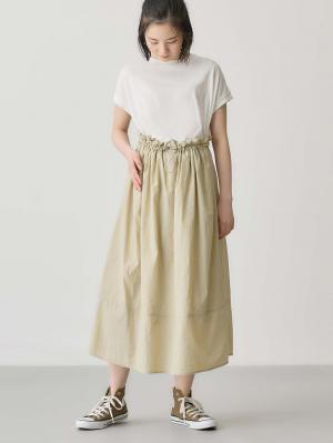 マタニティ ワンピース|授乳がらくちんなドッキングワンピース　マタニティ・授乳服【出産後も長く使える】Rosemadame（ローズマダム）|ベージュ×オフ