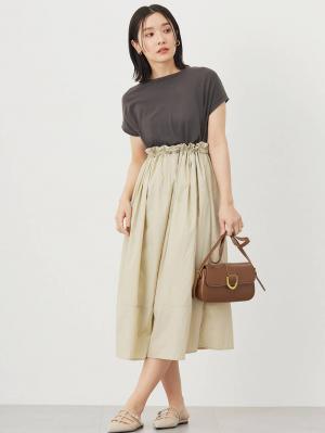 マタニティ ワンピース|授乳がらくちんなドッキングワンピース　マタニティ・授乳服【出産後も長く使える】Rosemadame（ローズマダム）|ベージュ