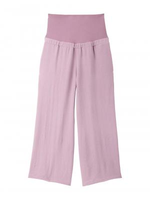 マタニティ パンツ|接触冷感ラクにはけるストレートパンツ マタニティ・産後 Rosemadame(ローズマダム)|パープル