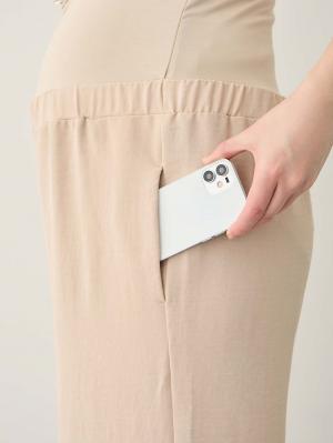 マタニティ パンツ|接触冷感ラクにはけるストレートパンツ マタニティ・産後 Rosemadame(ローズマダム)
