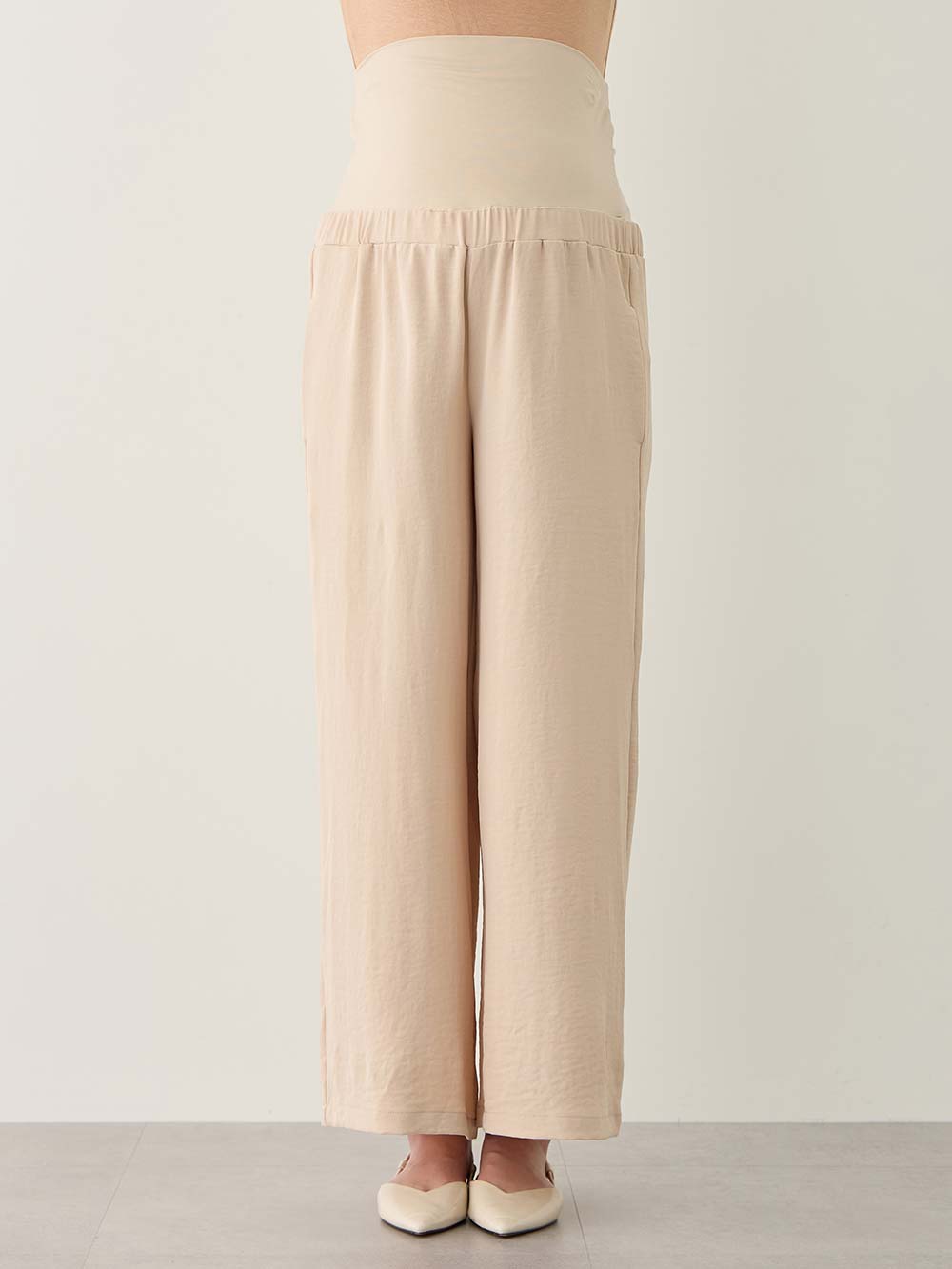 マタニティ パンツ|接触冷感ラクにはけるストレートパンツ マタニティ・産後 Rosemadame(ローズマダム)