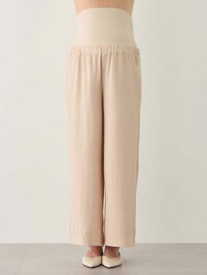 マタニティ パンツ|接触冷感ラクにはけるストレートパンツ マタニティ・産後 Rosemadame(ローズマダム)