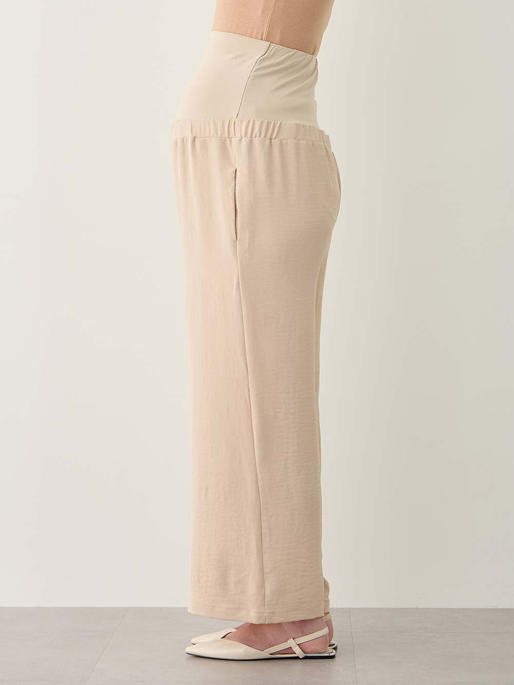 マタニティ パンツ|接触冷感ラクにはけるストレートパンツ マタニティ・産後 Rosemadame(ローズマダム)